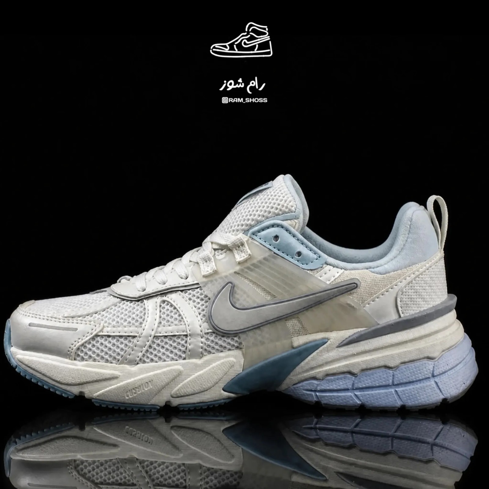 کتونی نایک وی تو کی ایس بلو Nike v2k ice blue