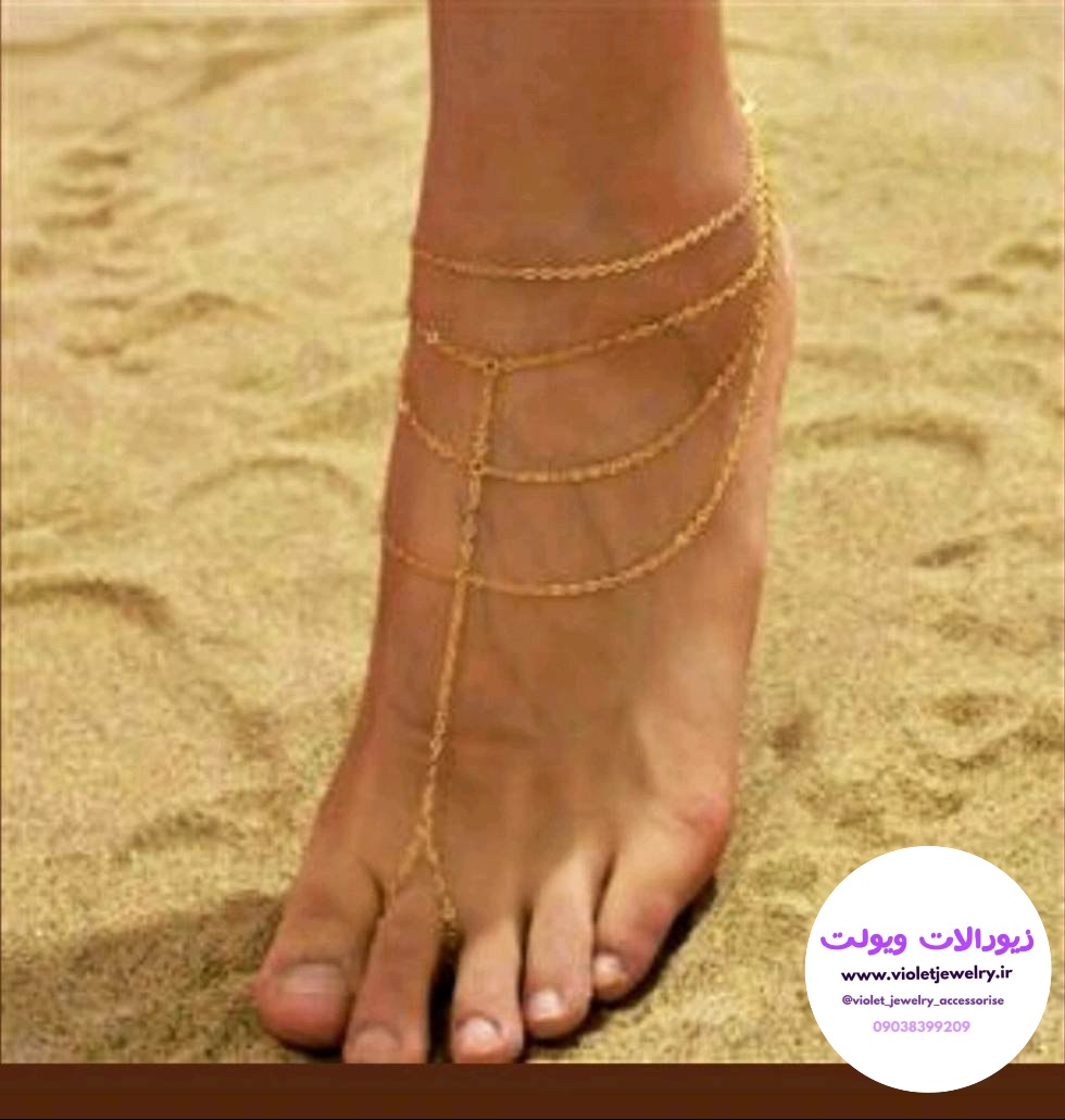 تمیمه پا استیل طلایی و نقره ای کد ۶۰۰۲۵
