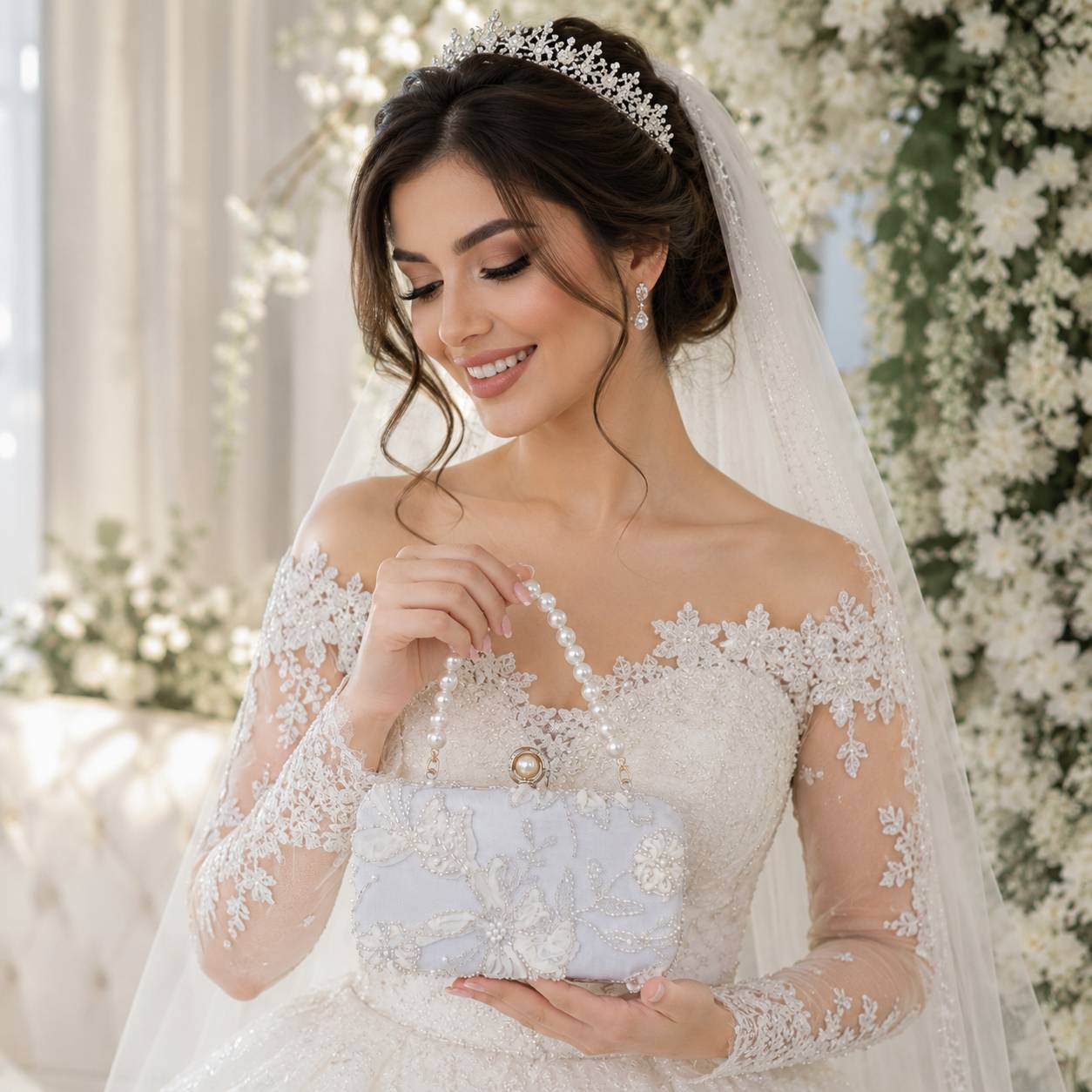 کیف عروس مدل ملورین کد 16653