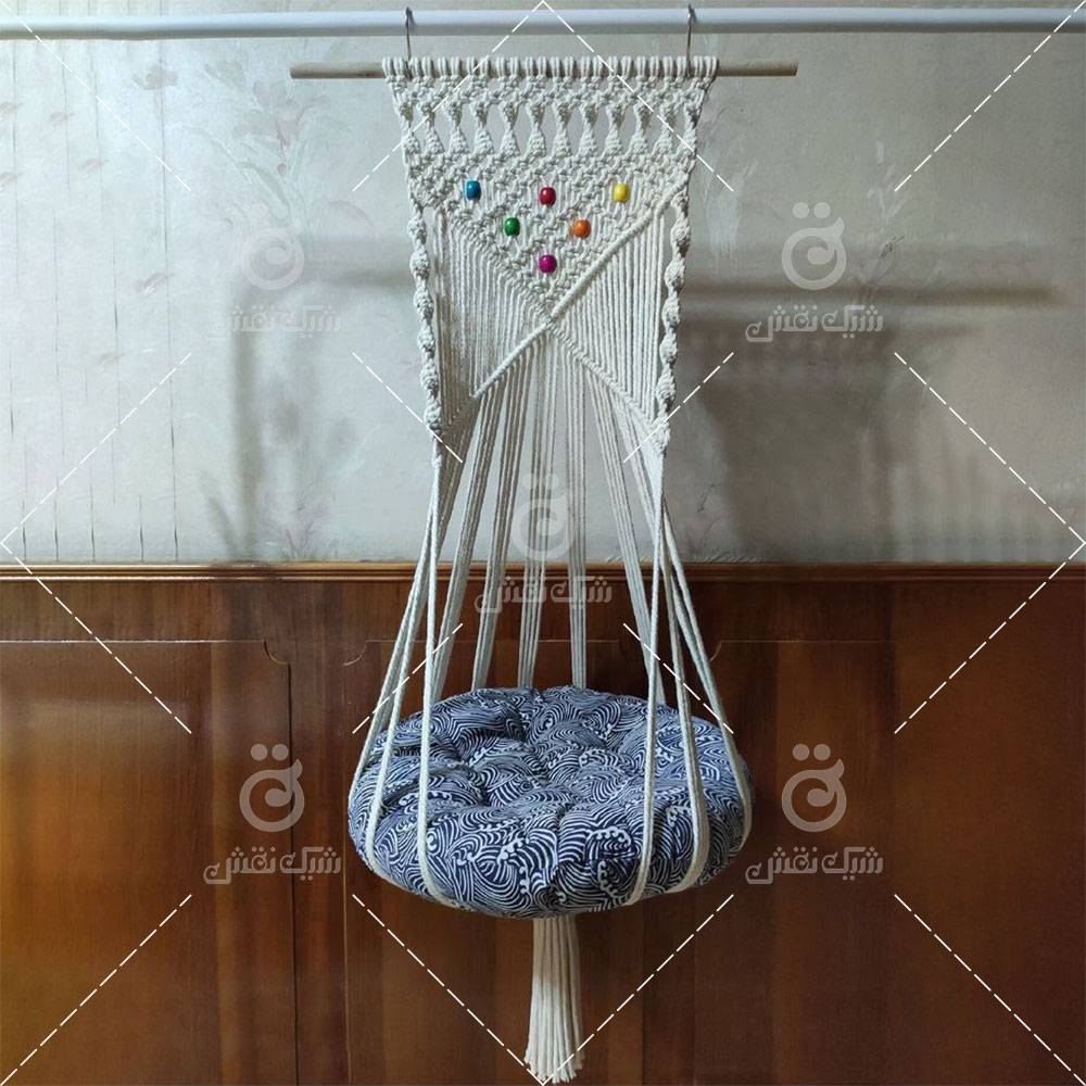 آویز گربه مکرومه کد 91