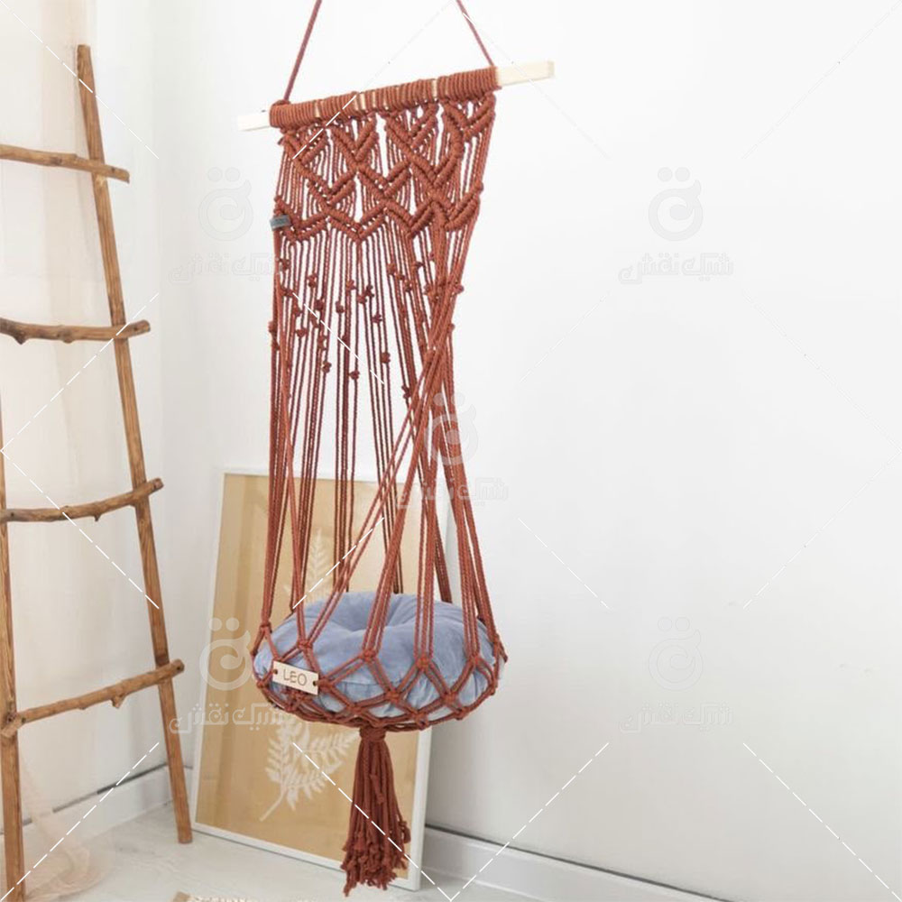 آویز گربه مکرومه کد 82