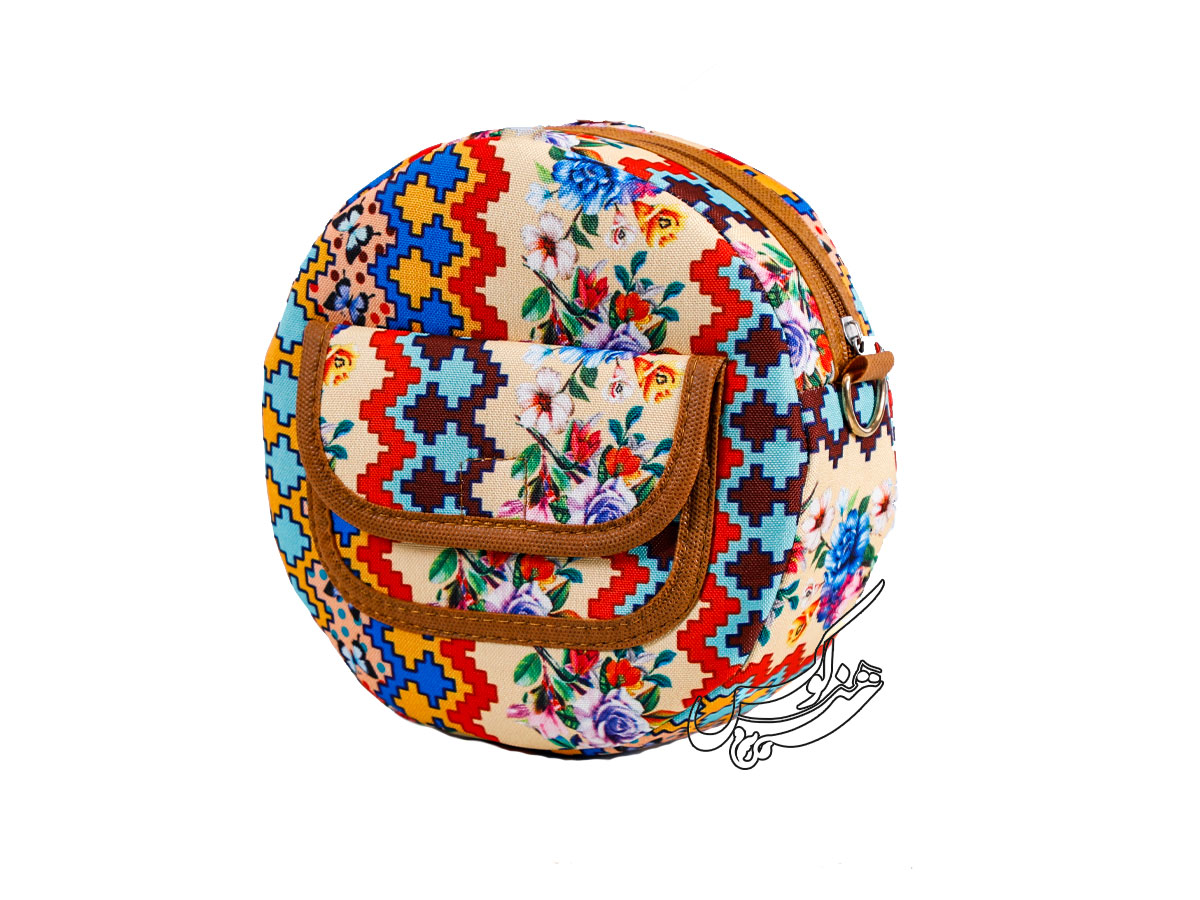 کیف دخترانه گرد طرح گلدار