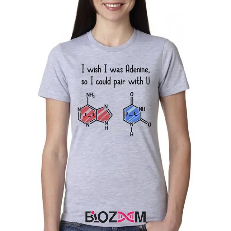 تیشرت طرح I Wish I Was Adenine زیست شناسی – کد 107