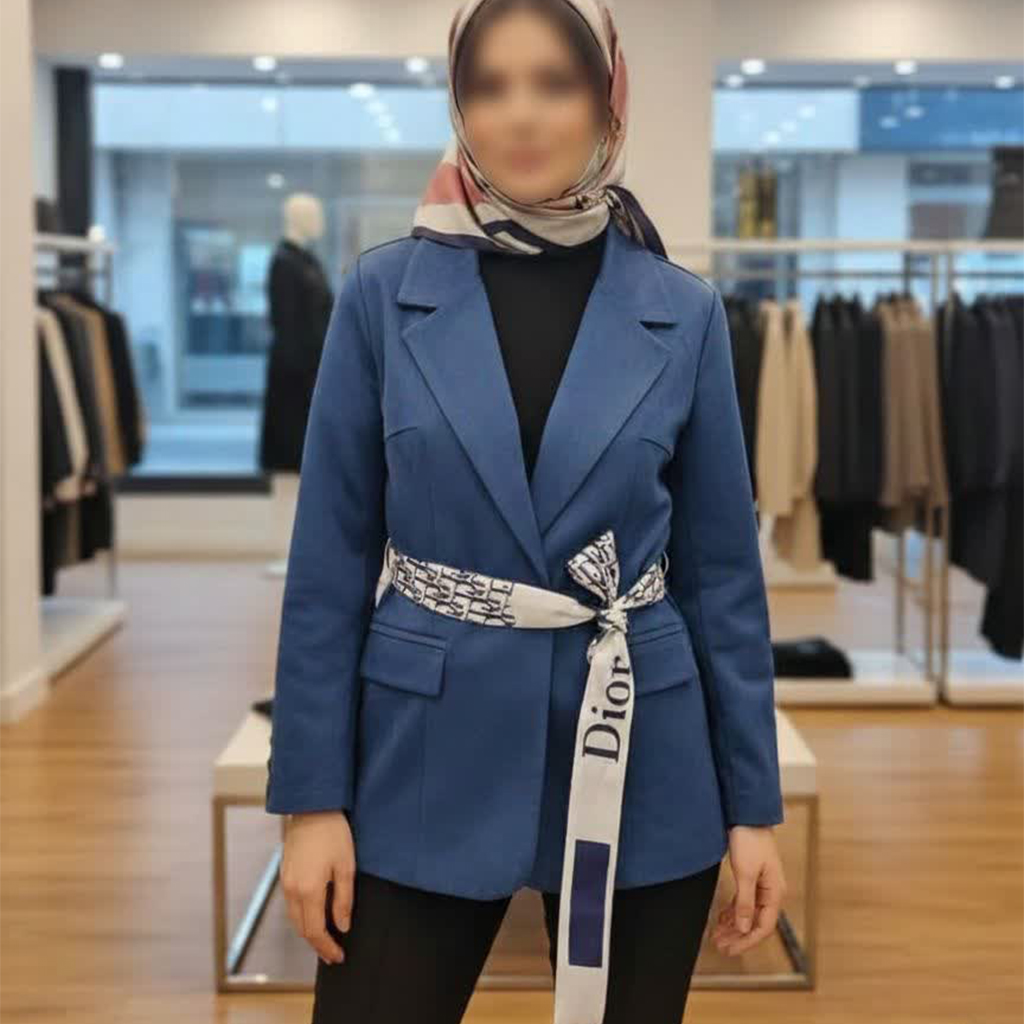 کت جیر دیور زنانه رنگ سرمه‌ای