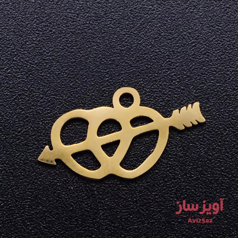 گردنبند قلب و تیر کد 101053
