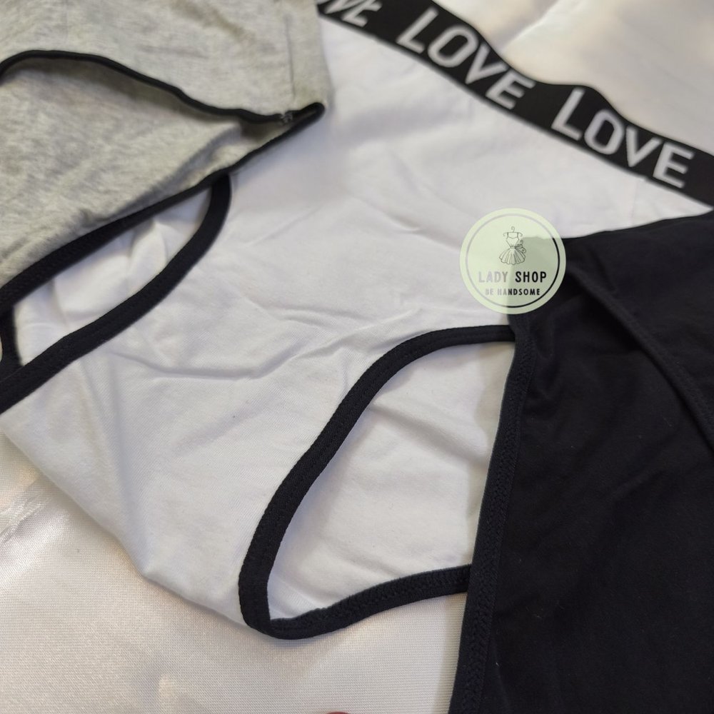 شورت پنبه ای ساده Love