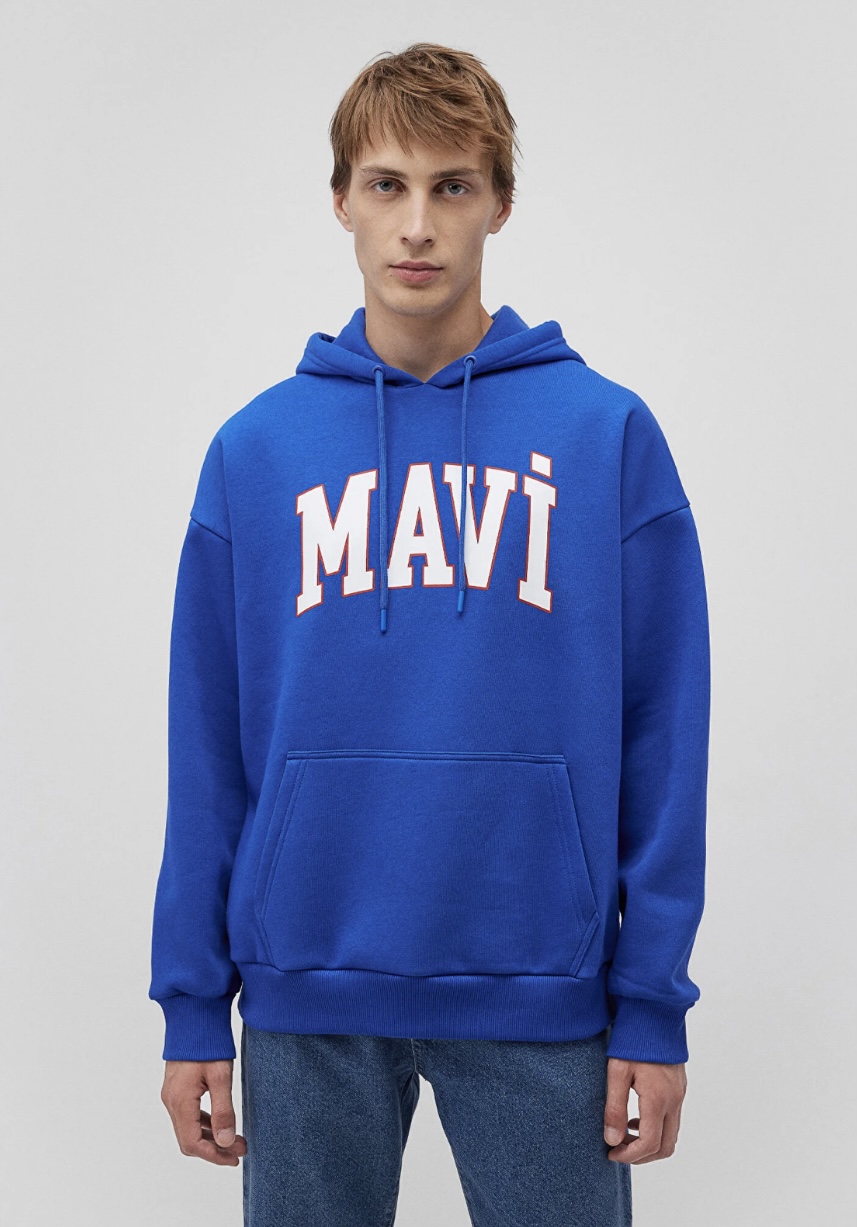 MAVI | Mavi Logo Baskılı Kapüşonlu Sweatshirt