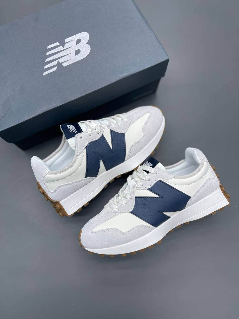 کتونی نیوبالانس (Beige Navy) 327 َNew Balance 327 Beige Navy