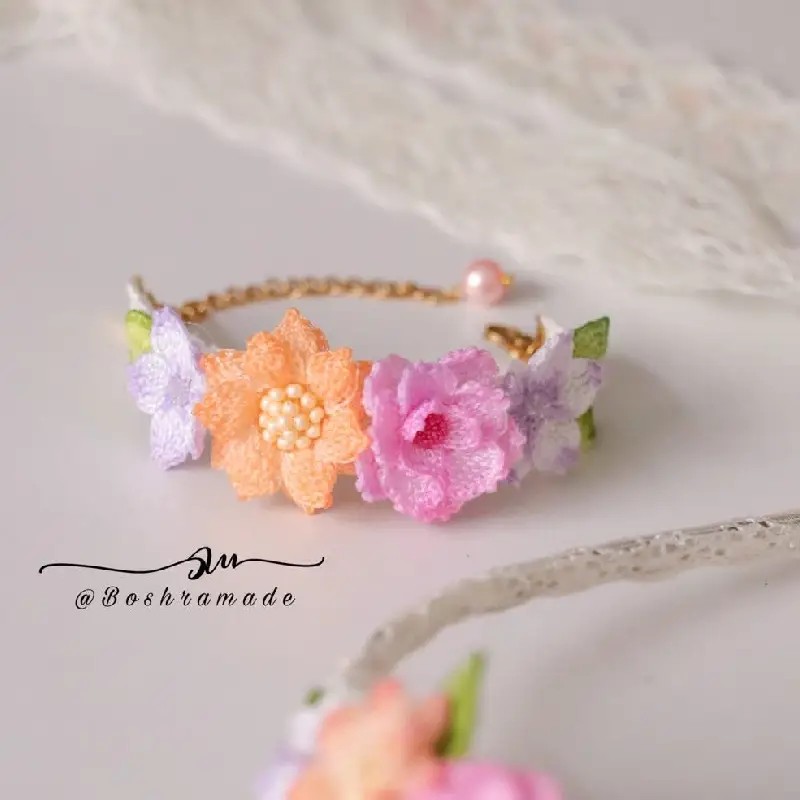دستبند زنانه گل کد 39
