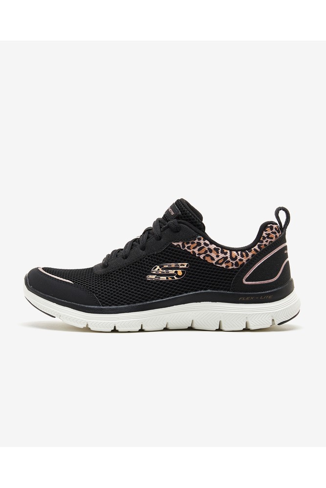کفش SKECHERS اسکیچرز مشکی زنانه FLEX APPEAL 4.0 – WILD PULSE 149576 BKLD اورجینال