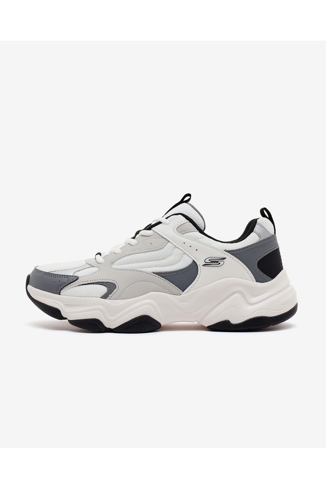 اسنیکر سفید مردانه BOBS DIEGO 118330 WMLT SKECHERS اسکیچرز اورجینال
