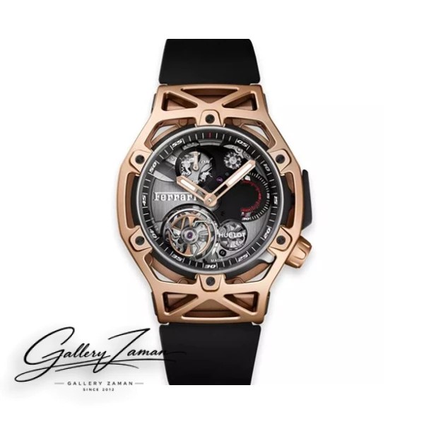 ساعت هابلو فراری رزگلد Hublot Techframe Ferrari Tourbillon Rose Gold