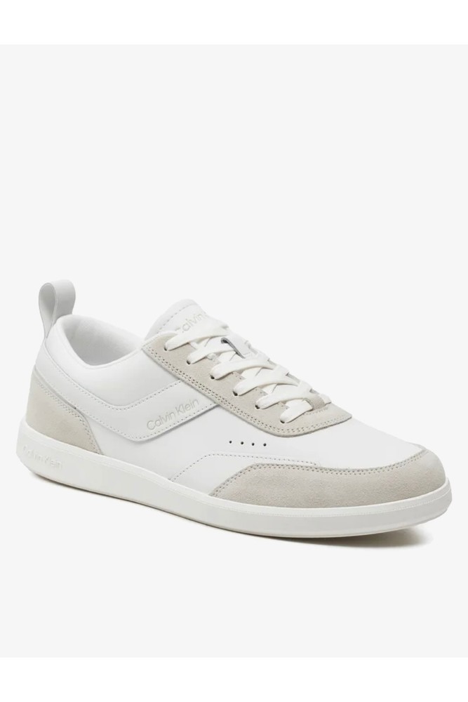 اسنیکر سفید مردانه Lace Up Lth Mix Calvin Klein کالوین کلاین اورجینال