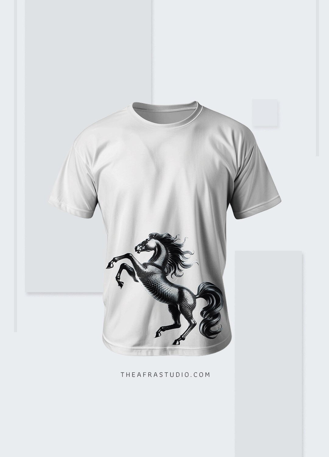 تیشرت مدل فیت طرح “Horse 3 “