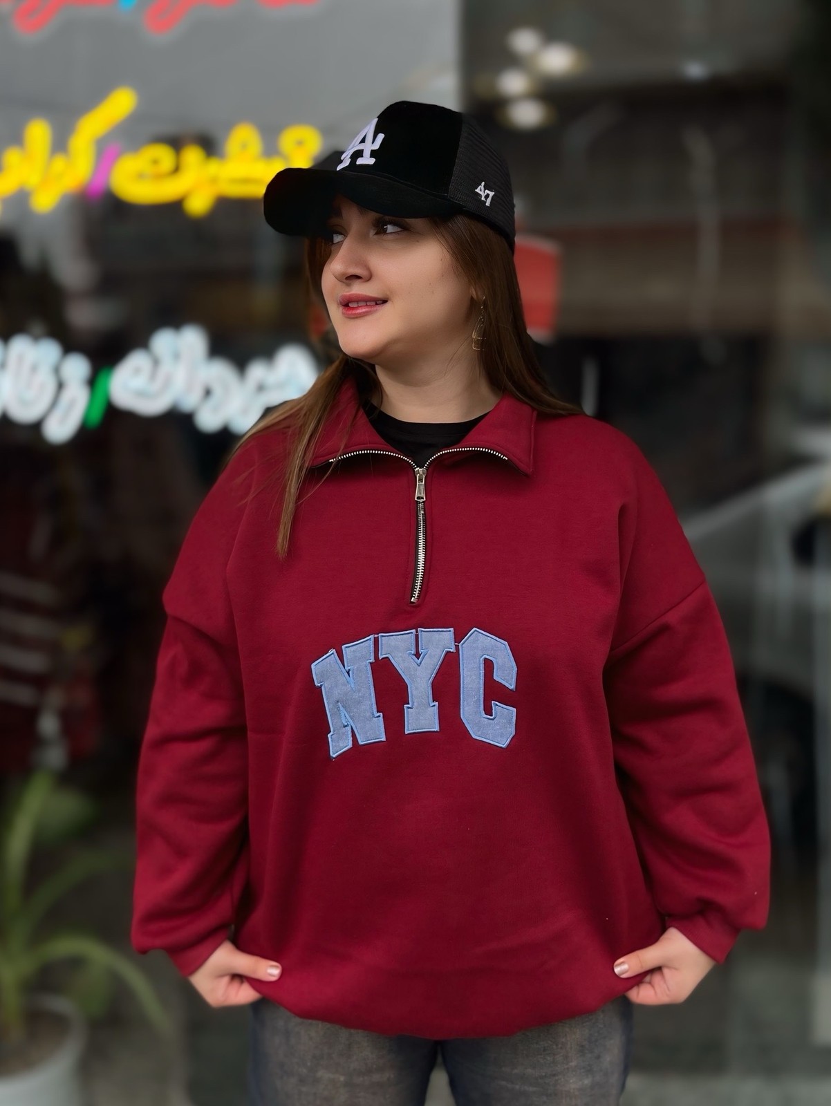 نیم زیپ NYC دخترانه