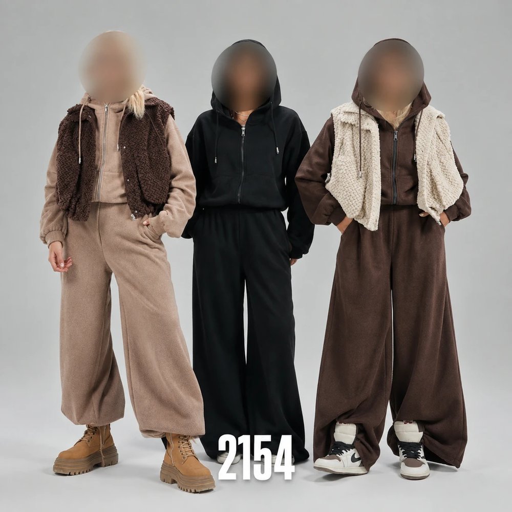 ‌ست سه تیکه هودی و شلوار و وست سوئیت-5021