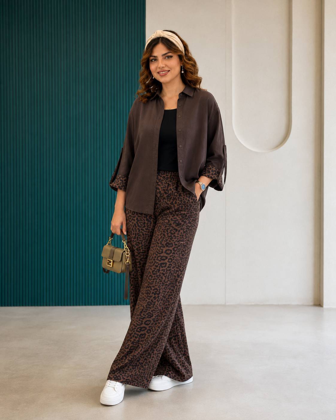 ست پلنگی ماهرخ زنانه