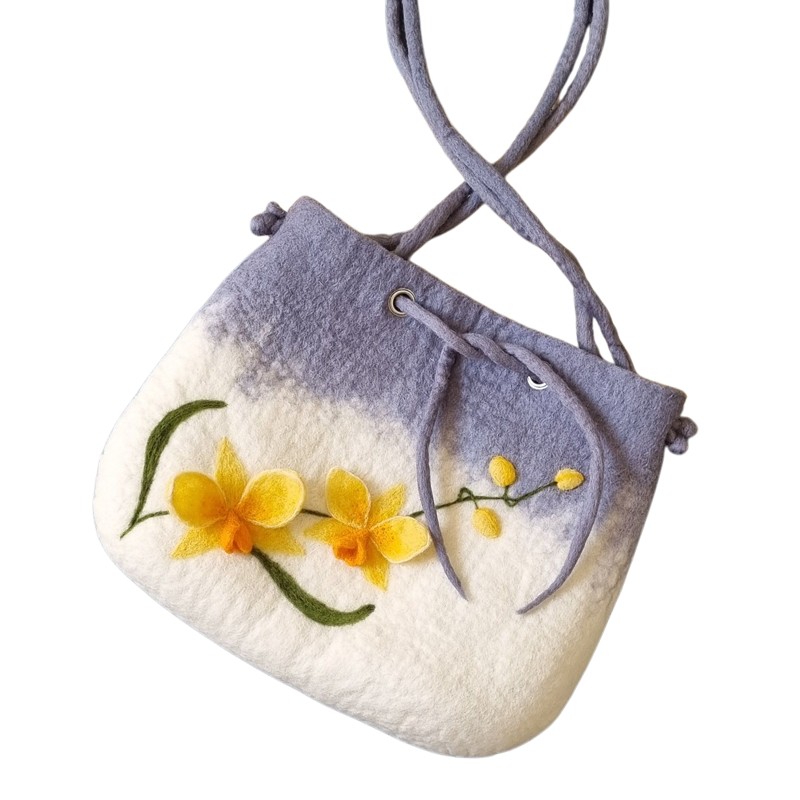 Felt Orchid Design Bag – Hoorfelt Brand