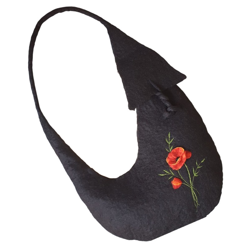 Felt anemone Embossed Fantasy Design Bag – Hoorfelt Brand