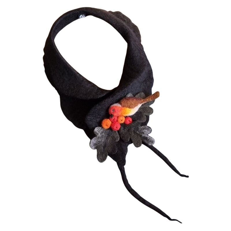 Felt Neck Shawl – Robin Design – Hoorfelt Brand