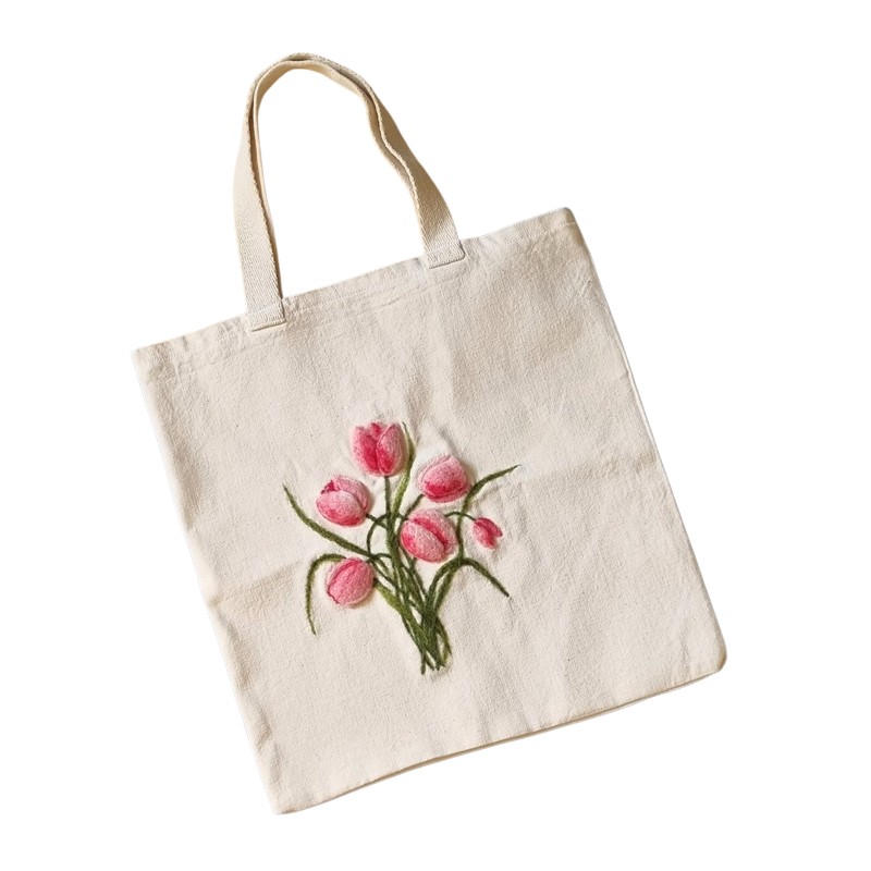 Felt Shopping Bag Tulip Design – Horfelt Brand