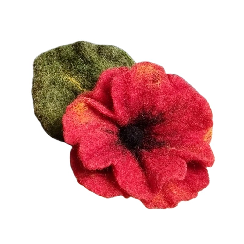 Felt Brooch anemone Design – Hoorfelt Brand