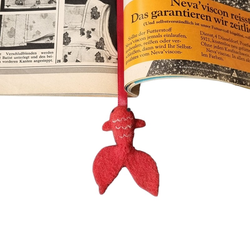 Fish design felt bookmark – Horfelt brand