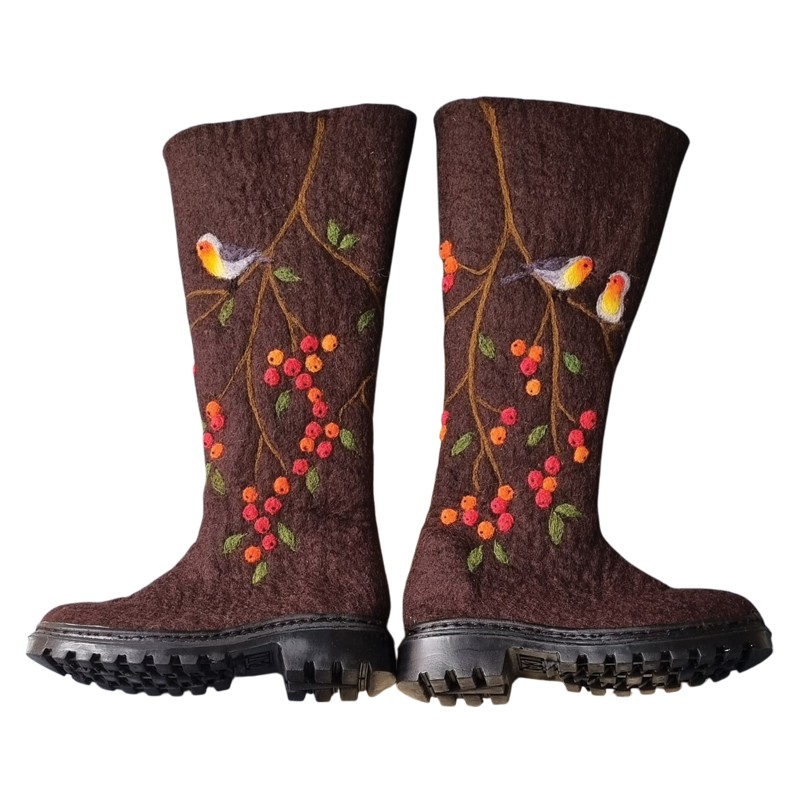 Robin & Pyracantha Felt Boots – Hoorfelt Brand