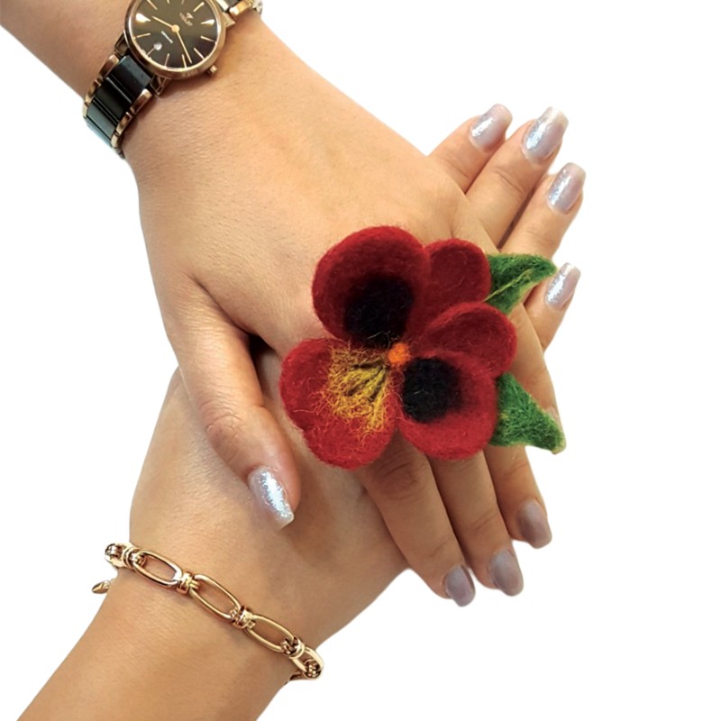Violet Design 2 Felt Ring – Hoorfelt Brand