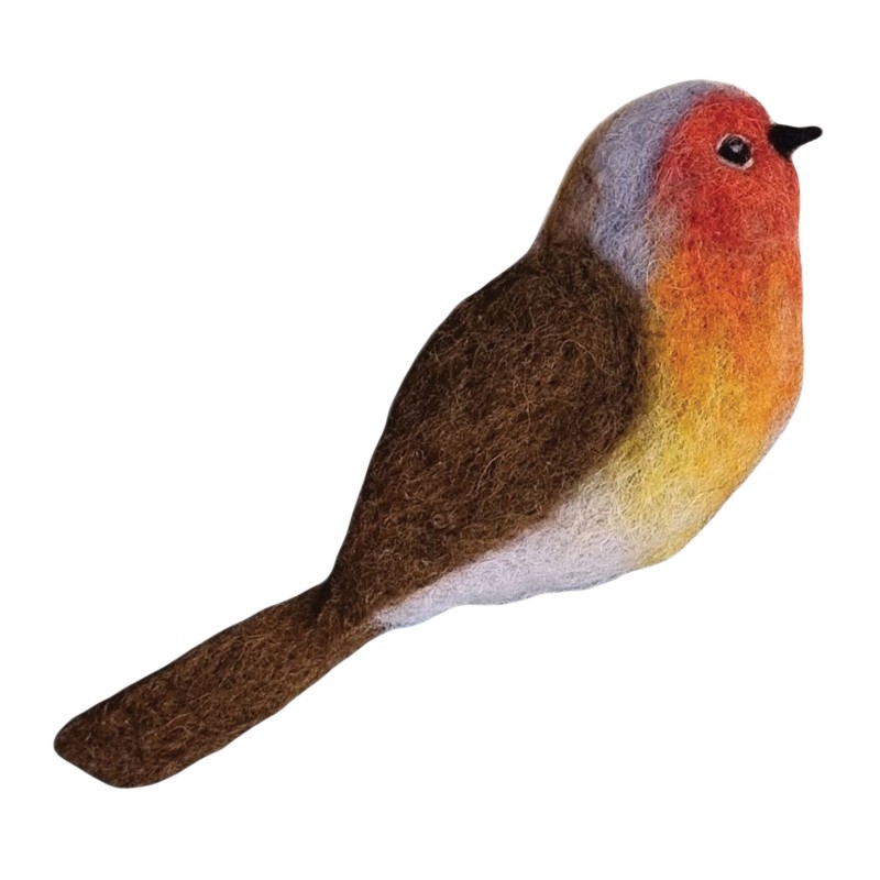 Felt Robin Brooch by Hoorfelt