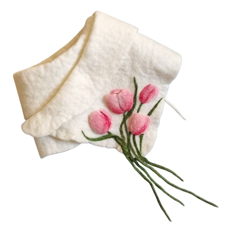 Hoorfelt Brand Collar Scarf – Tulip Design