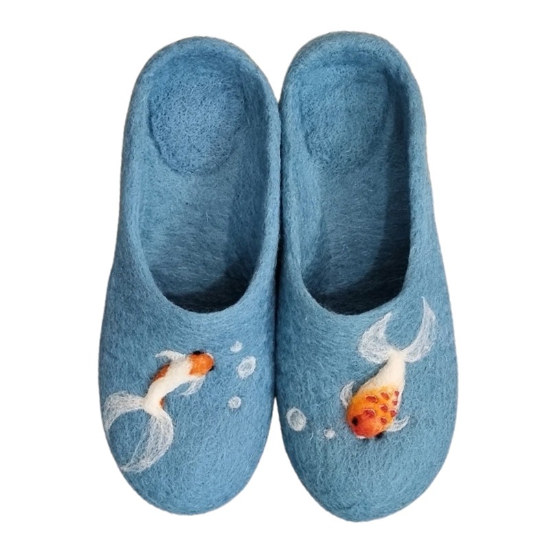 Felt Slippers Fish Design – Hoorfelt Brand