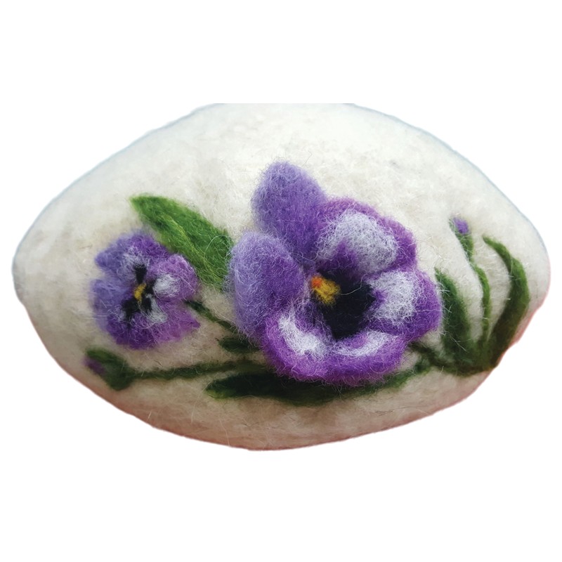 Felt Beret Hat 3D Violet Design 1 – Hoorfelt Brand