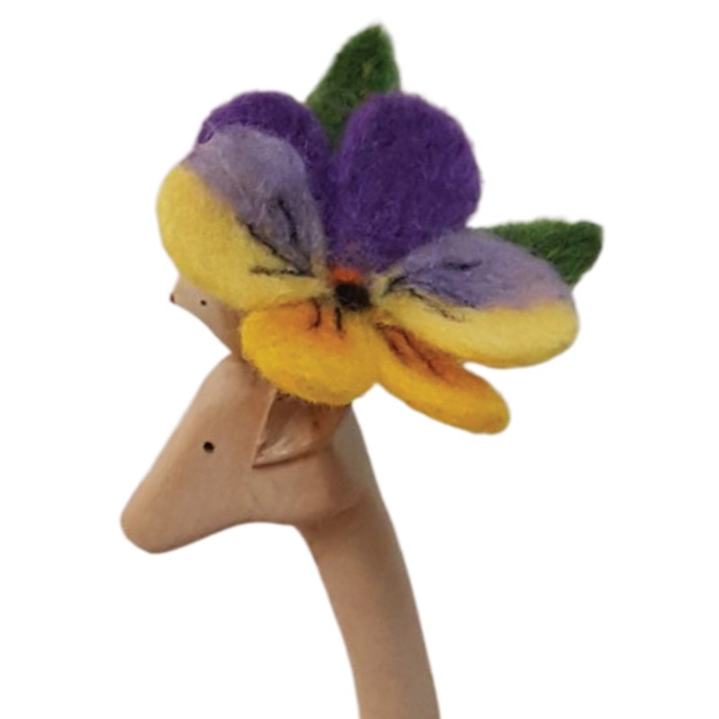 Felt Hairpin with Violet Design – Horfelt Brand