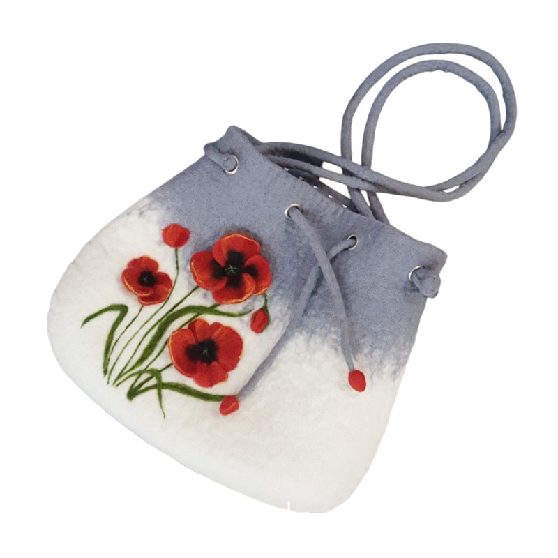 Felt Bag Poppy 1 – Hoorfelt Brand