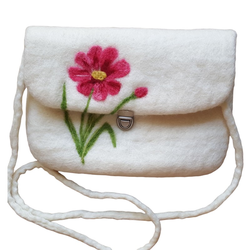 Flower Design Felt Bag – Hoorfelt Brand
