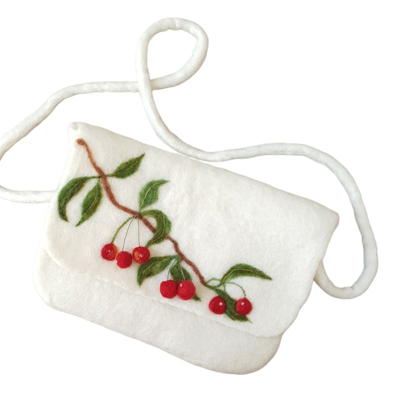 Cherry Design Felt Bag – Hoorfelt Brand