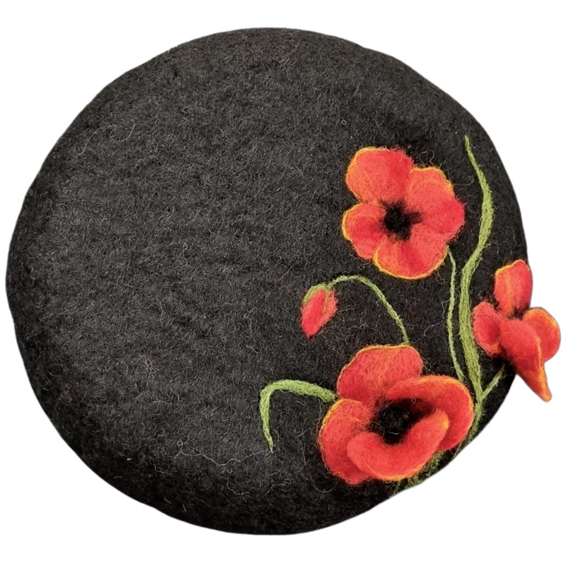 Poppy Design Beret – Hoorfelt Brand