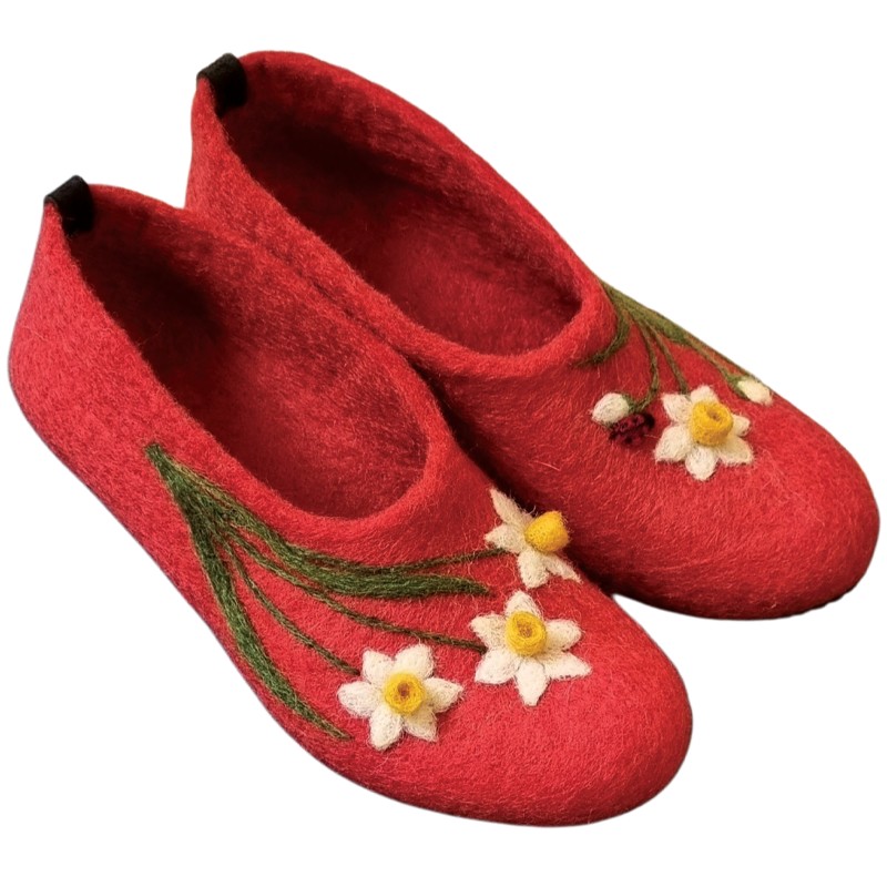 Narges Design Felted Slippers – Hoorfelt Brand