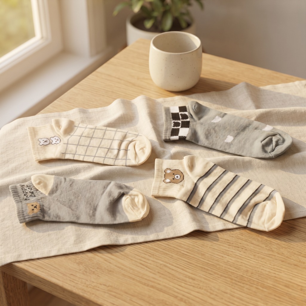 🧦 جوراب مچی دخترانه کد 203