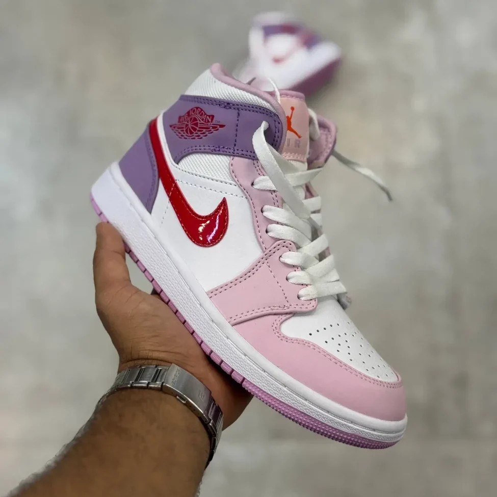 کفش جردن وان ساقدار صورتی مستر کوالیتی | Air Jordan 1 High Pink