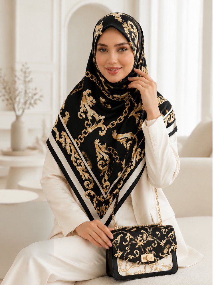 ست کیف و روسری طرح‌B2 کد 117