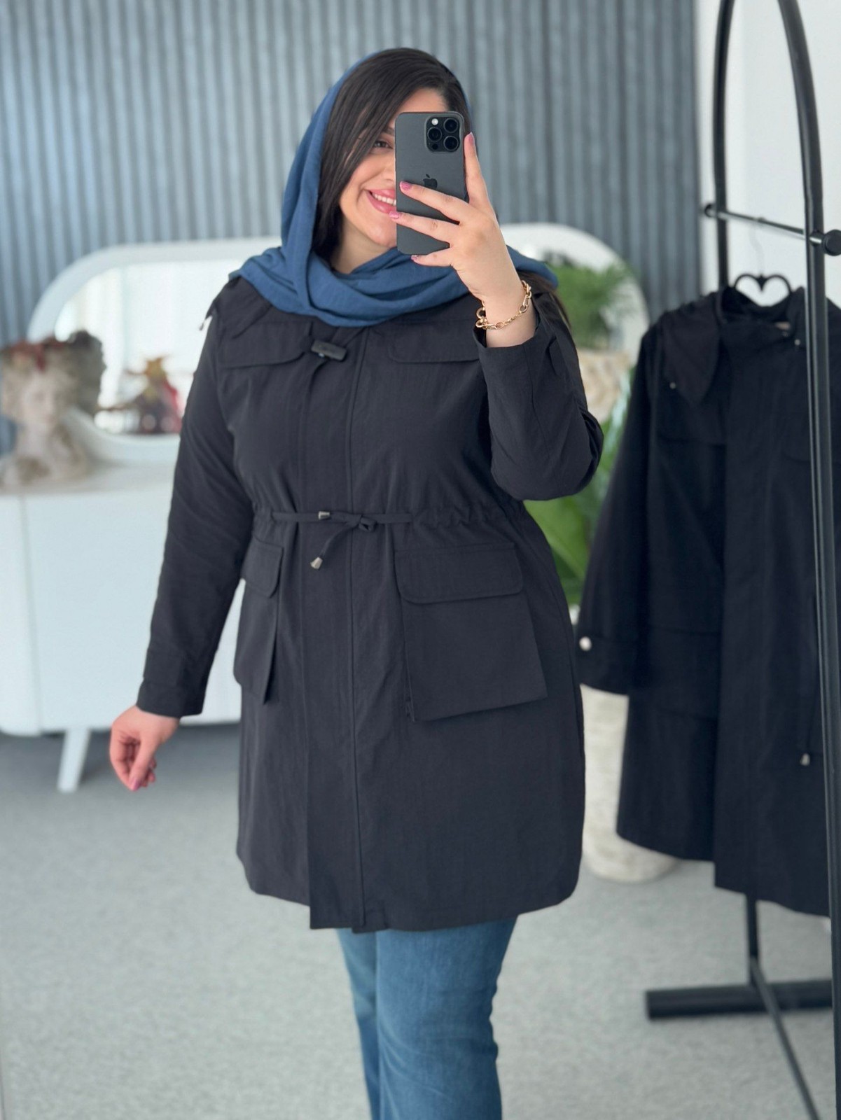 بارانی کمر گت2842