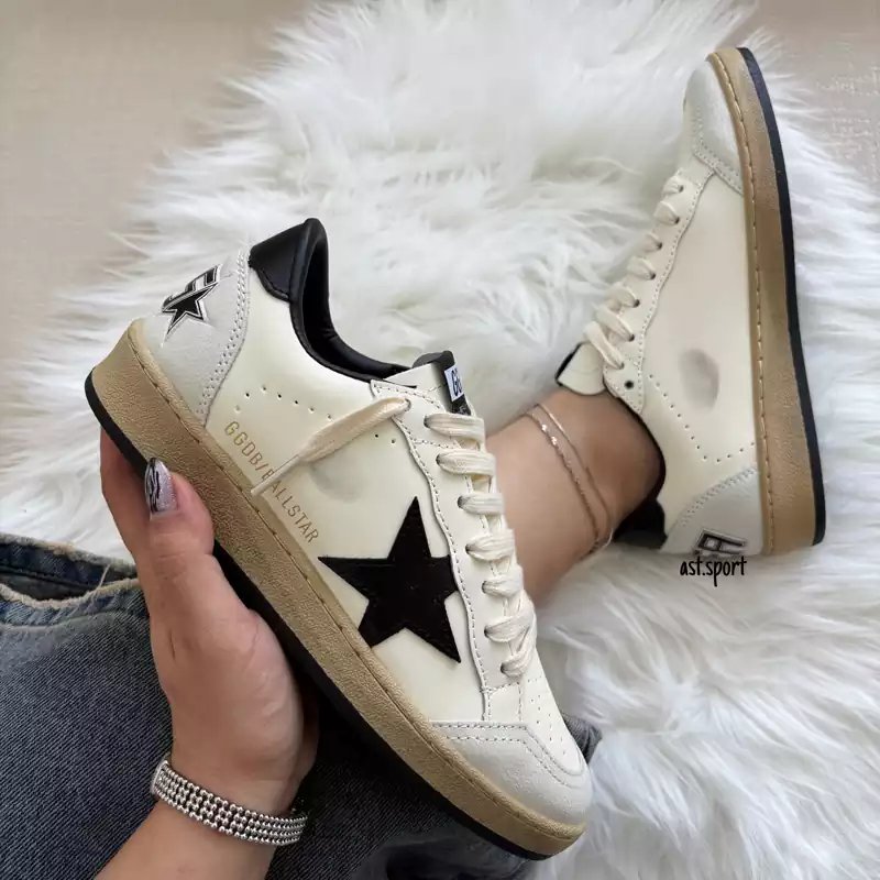 گلدن گوس بال استار | Golden Goose Ball Star white Black