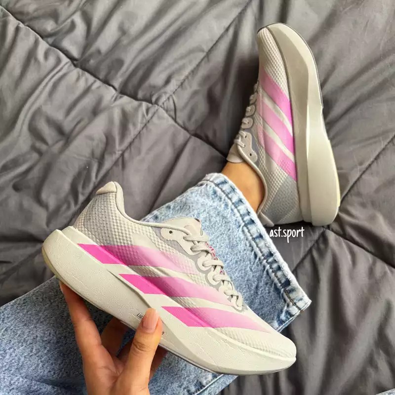 آدیداس آدیزیرو طوسی صورتی | Adidas Adizero Grey Pink