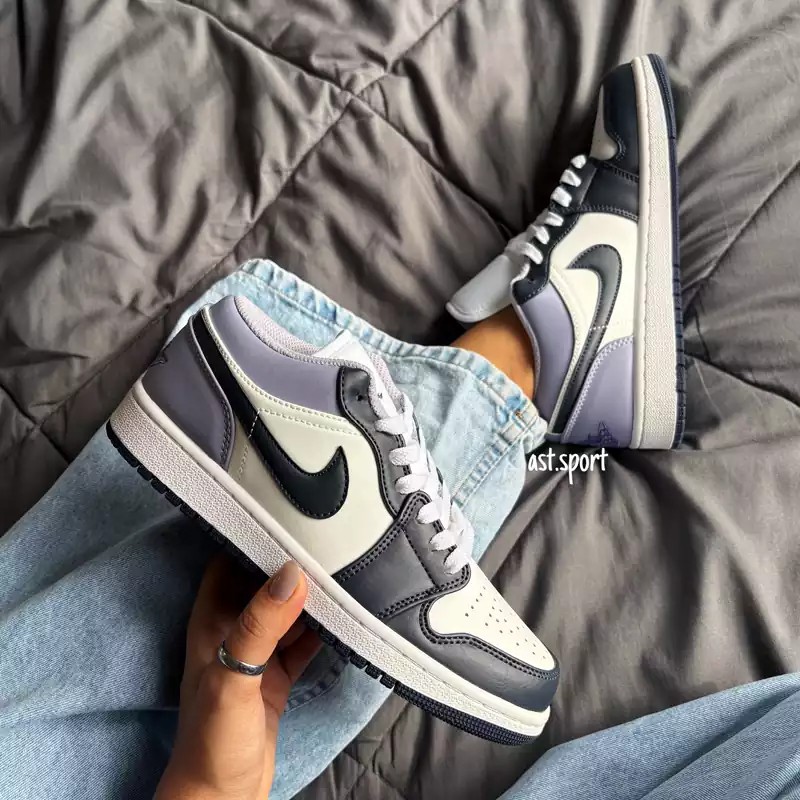 جردن 1 سفید بنفش | Jordan 1 White Indigo Haze