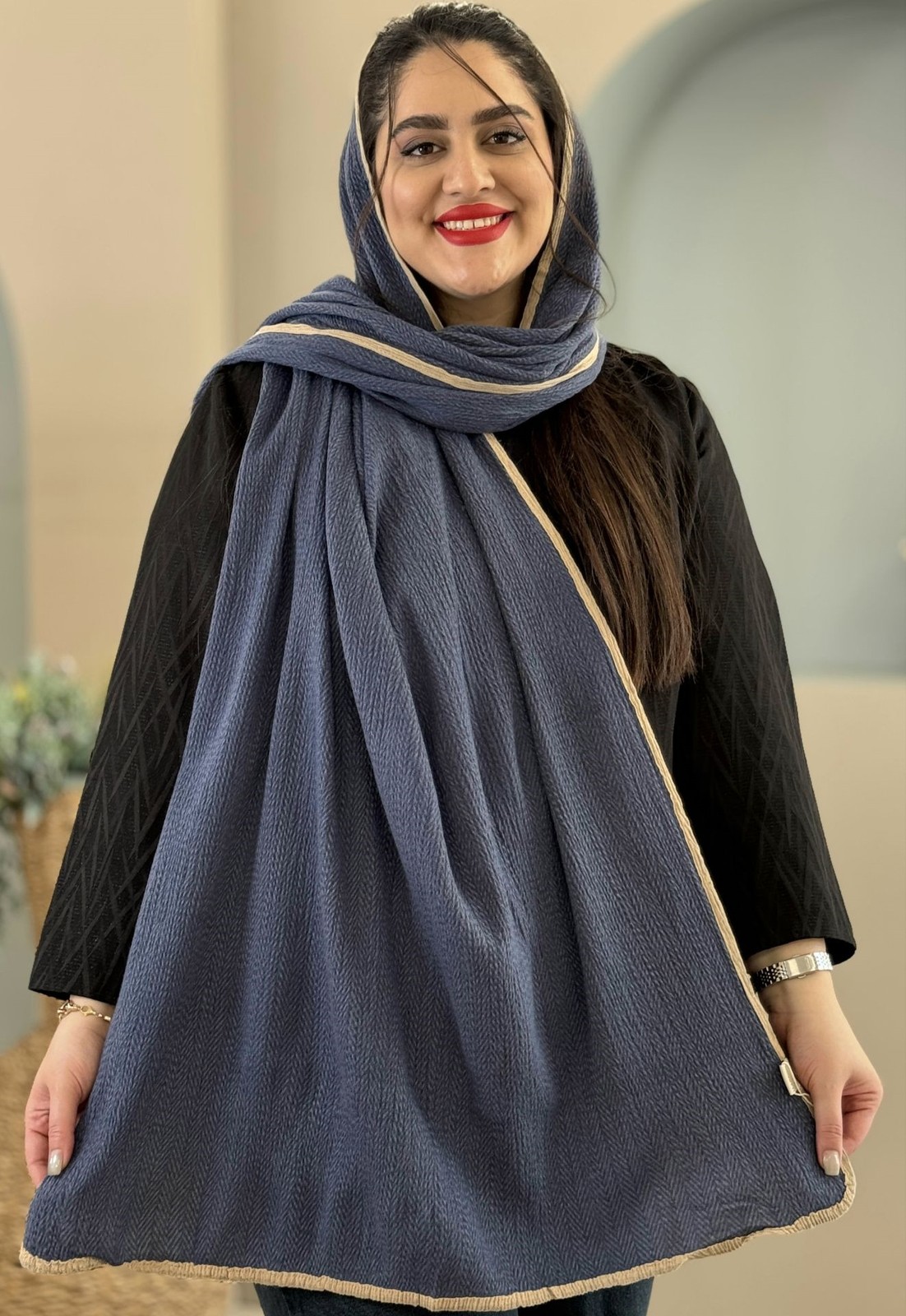 شال پشمی کد 7052