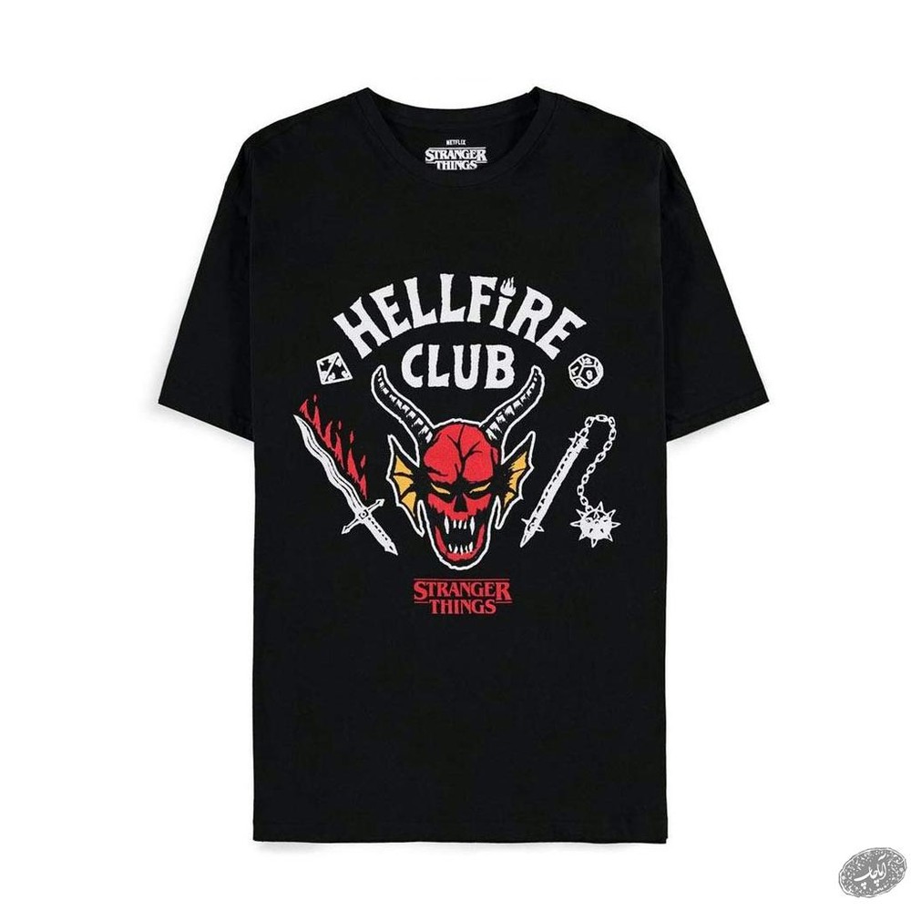 تیشرت Hellfire Club طرح مشکی