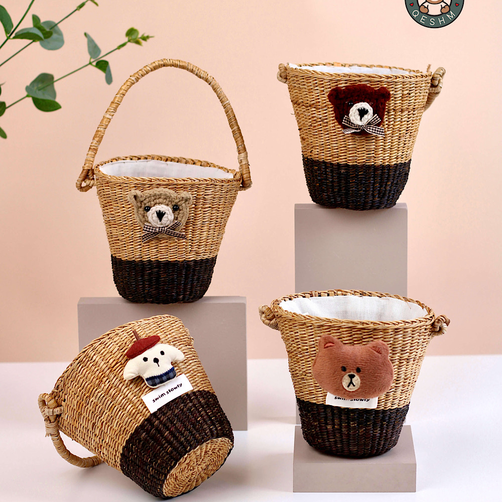 کیف حصیری تدی