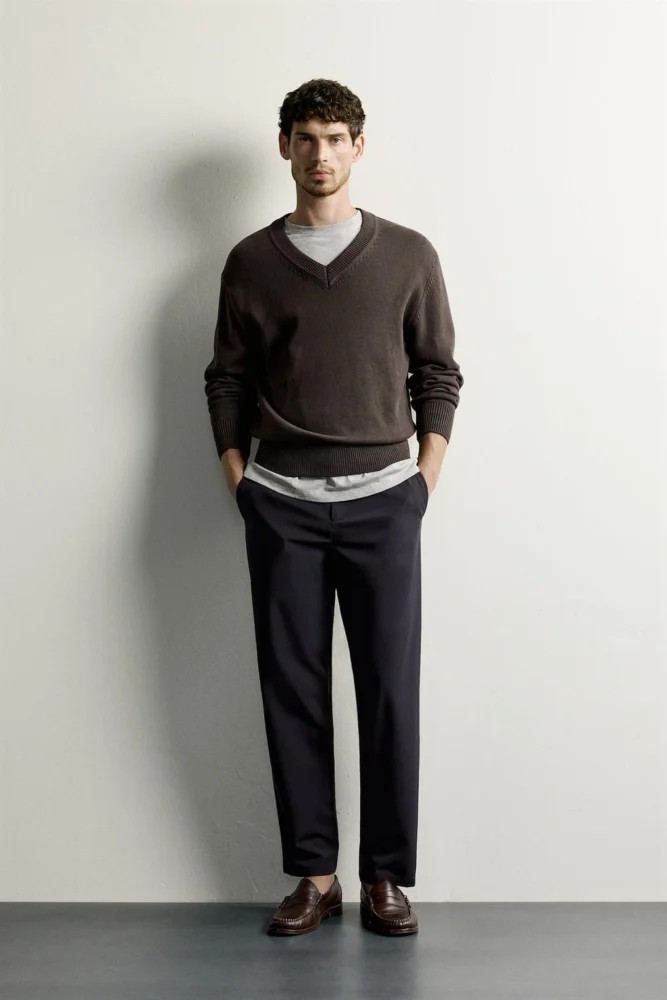 شلوار مردانه زارا اورجینال مدل TECHNICAL COMFORT TROUSERS کد 04391440